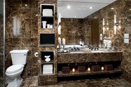 Мрамор Emperador Dark 20 мм. Цена плитки 600*300*20 мм - 103 €/м2 Стоимость монтажа 2200 руб/1м2