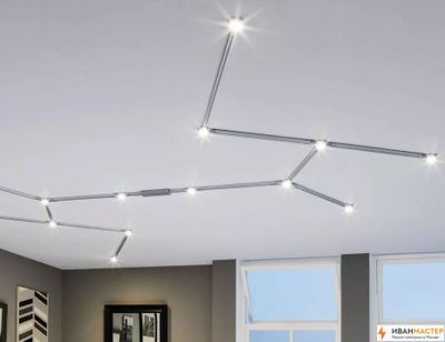 Установка светодиодных светильников в квартире в Москве ИВАНМАСТЕР