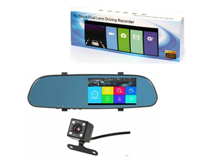 Зеркало видеорегистратор HD TOUCH DUAL LENS DRIVING RECORDER с камерой ...
