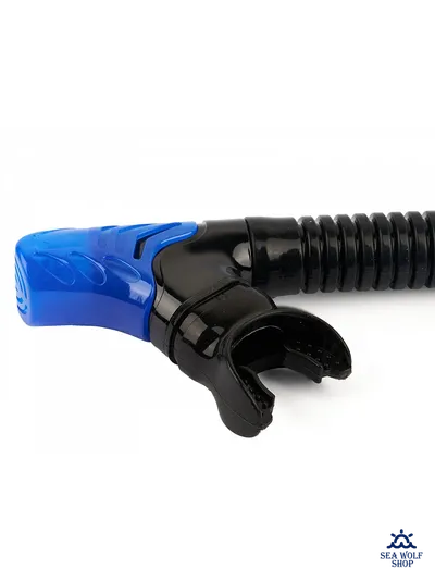 Маска с трубкой Sargan "ДАЙВА-С" черный/синий