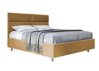 Кровать "Квадра" кирпичного цвета