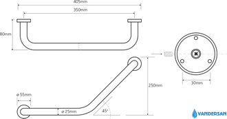 Поручень Bemeta Omega 102307022