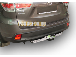 Фаркоп с нержавеющей пластиной Лидер-Плюс для Toyota Highlander 2013-2019
