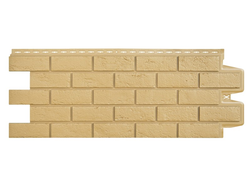 Фасадная панель "Состаренный кирпич", цвет песочный, серия стандарт | Grand Line