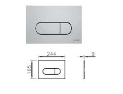 Комплект: подвесной безободковый унитаз Vitra Mia Round, с сиденьем с микролифтом, инсталляцией и кнопкой Root Round, хром глянцевый 9873B003-7201