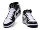 Nike Air Jordan Retro 1 Mid High (черные с белым)