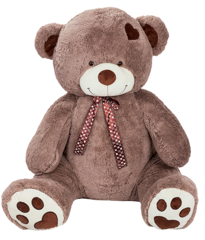 Большой плюшевый медведь 200 см кофейный Тони