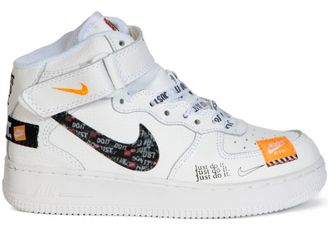 Nike Air Force 1 Mid Just Do It White Белые