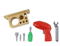 STEM Электроинструмент. Комплект из 7 предметов и подставки.