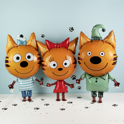 Шар 3D (32''/81 см) Ходячая Фигура, Три Кота, Карамелька