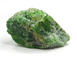 Хромдиопсид, необработанный "дикий" образец, Россия, Якутия (27*16*11 мм, 8,1 г) №28337