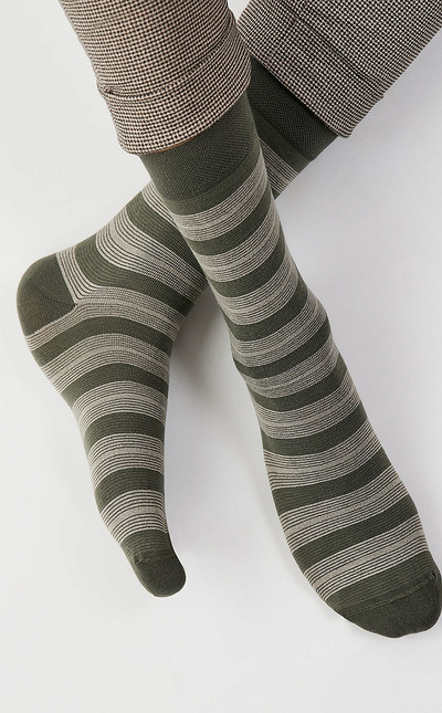 Носки мужские хлопок Omsa Style 504 хаки