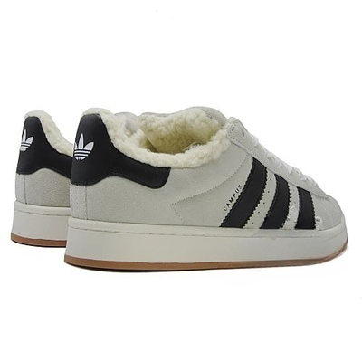 Зимние кроссовки Adidas Campus 00s Cream Core Black With Fur