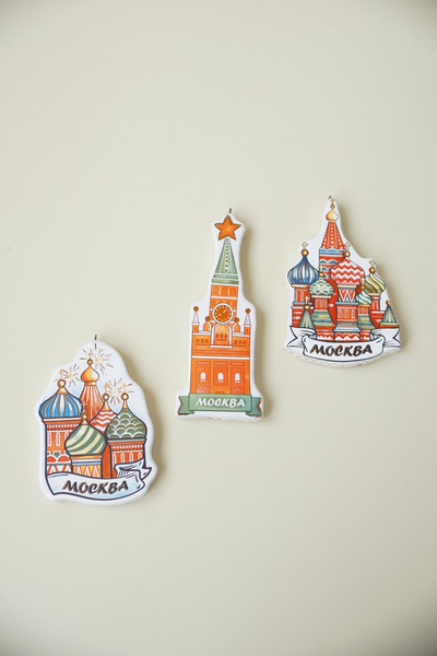 Комплект ёлочных игрушек "Москва Златоглавая"