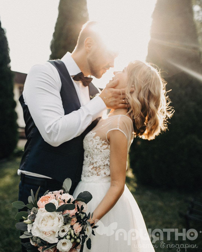 Букет невесты & Бутоньерка 1355