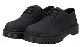 Полуботинки Dr Martens 1461 Combs Smooth Black