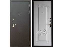 Входная металлическая дверь Тайгер Трио (шёлк/белёный дуб)