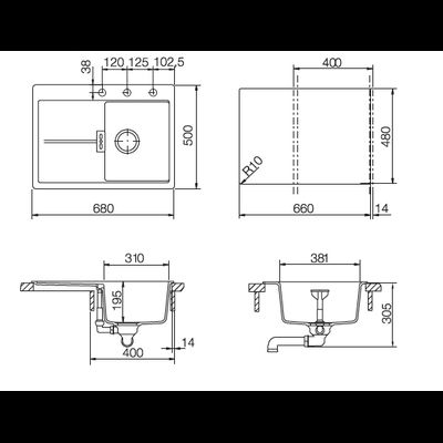 Мойка Schock Horizont 40DF Small