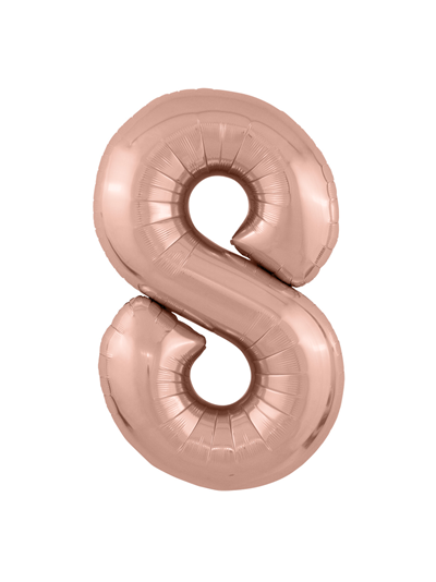 Фольгированный шар Цифра розовое золото