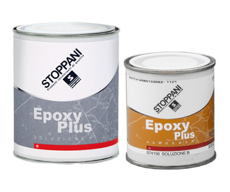 Грунт STOPPANI «EPOXY PLUS, Sol.A+B» двухкомпонентный для любых материалов ВЫШЕ и НИЖЕ ВАТЕРЛИНИИ (БЕЛЫЙ/СЕРЫЙ 0.75, 4, 25.4 ЛИТРА)