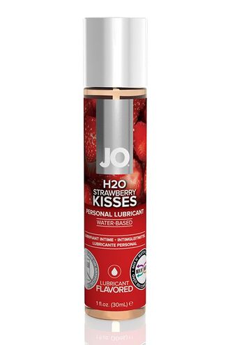 Смазка с ароматом клубники JO Flavored Strawberry Kiss - 30 мл. Производитель: System JO, США