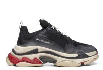 Женские кроссовки Balenciaga (Баленсиага) Triple-S Черно-серые женские (36-41)