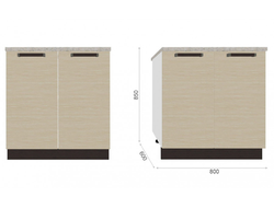 Кухонный Стол Модена Н80 со столешницей