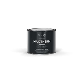 Эмаль термостойкая Elcon серебристо-серая 0.4кг, (до 600 град.)
