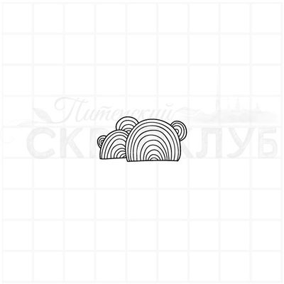 Штамп кусты стилизованные