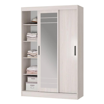 Шкаф-купе Тео ШКК-02 Ясень белый (БТС)