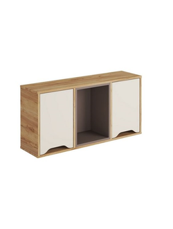 Полка навесная ПН-001 РИЧ Миндаль/Глиняный серый (Стиль)