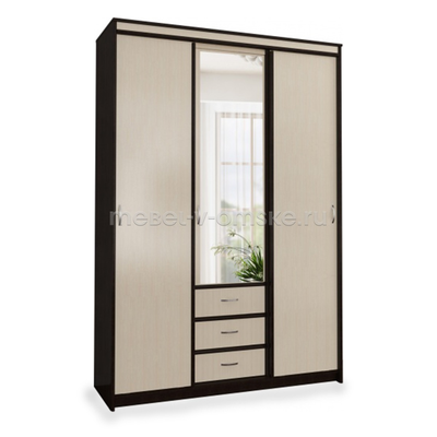 Шкаф-купе Карина 1,5 с зеркалом