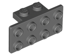 Bracket 1 x 2 - 2 x 4, Dark Bluish Gray (93274 / 4648067 / 6118832)