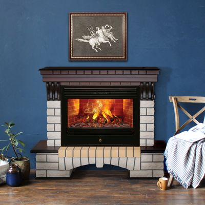 Электрокамин Country AO с очагом 3D Novara 26