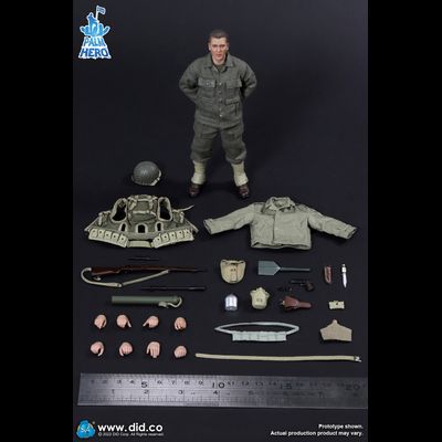 РЯДОВОЙ ДЭНИЭЛ ДЖЕКСОН (СПАСТИ РЯДОВОГО РАЙАНА) - КОЛЛЕКЦИОННАЯ ФИГУРКА 1/12 scale Palm Hero Series WWII US 2nd Ranger Battalion Series 2 – Private Jackson (XA80009) - DID