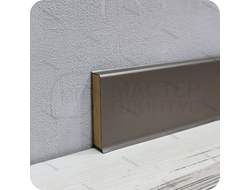 Напольный плинтус с мягким краем Dollken cubu flex life, высота 80 мм. толщина 11 мм. цвет бронза