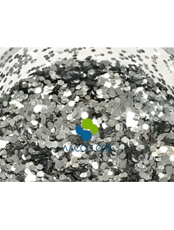 Блестки глиттер Лунное Серебро 0,6 мм 1 кг