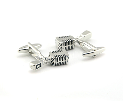 запонки ретро микрофон