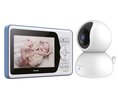 Видеоняня Ramili Baby RV500 с экраном 10,9 см и одной поворотной видеокамерой (встроенные аккумуляторы в монитор в идеокамеру)