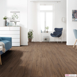 Дизайнерский пол Disano Classic Aqua Дуб Мореный французский 543736 в интерьере комнаты