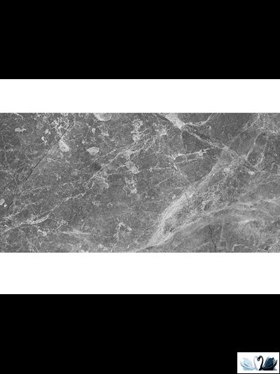 настенная керамическая плитка Laparet Crystal cерый 30х60 см под мрамор Arabescato Orobico Silver