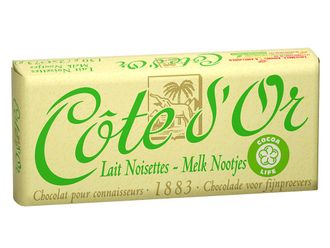 Шоколад Cote D'or Milk&Nuts с цельным фундуком 150гр (24 шт)