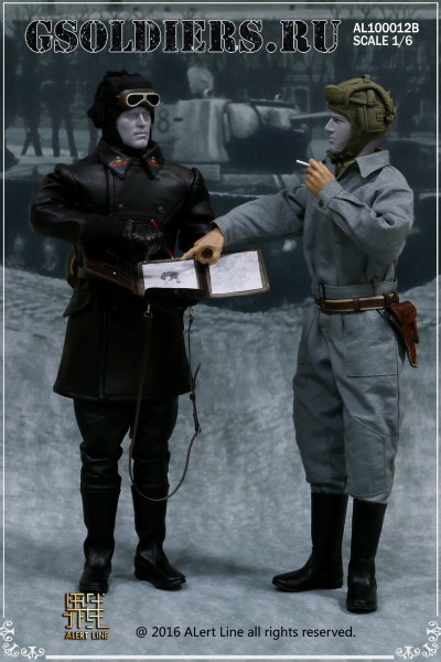 Советский танкист (механик-водитель) - коллекционная фигурка 1/6 WWII The Soviet Tank Corps Suit AL100012A - Alert Line