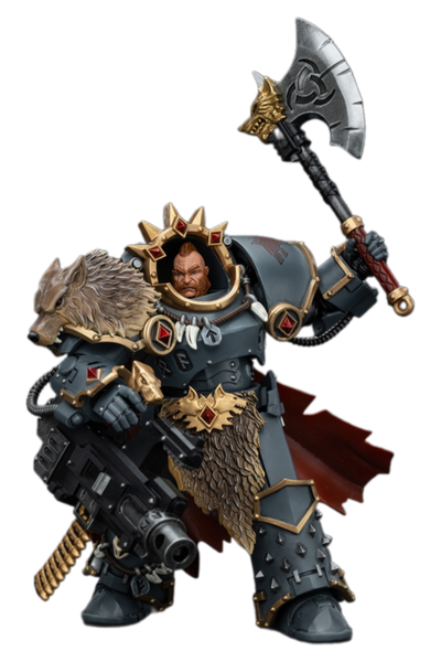 Хварл Красный Клинок, Ярл Космических Волков (Warhammer Horus Heresy) - КОЛЛЕКЦИОННАЯ ФИГУРКА 1/18 Space Wolves Hvarl Red-Blade (JT00140) - JOYTOY