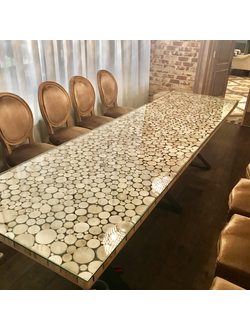 стол банкетный, мебель для ресторана, дизайнерская мебель, спил, мебель из спила, мебель в кафе