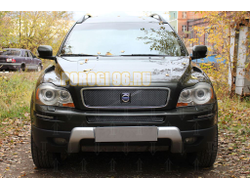 Защита радиатора Volvo XC90 2006-2009 black середина PREMIUM
