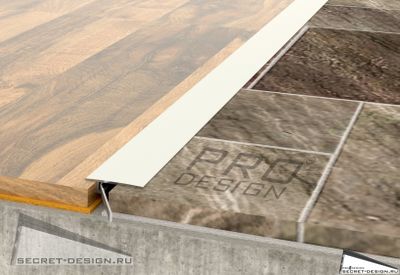 ПОРОГ АЛЮМИНИЕВЫЙ PRO DESIGN DOORSTEPS - Белый