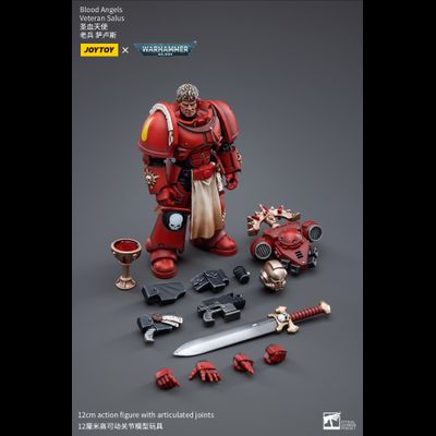 Салюс, ветеран Кровавых Ангелов (Warhammer 40k) - КОЛЛЕКЦИОННАЯ ФИГУРКА 1/18 Blood Angels Veteran Salus (JT3389) - JOYTOY