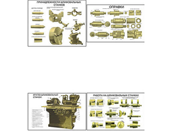 Плакаты ПРОФТЕХ "Шлифовальные станки" (8 пл, винил, 70х100)