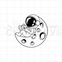 штамп космонавт